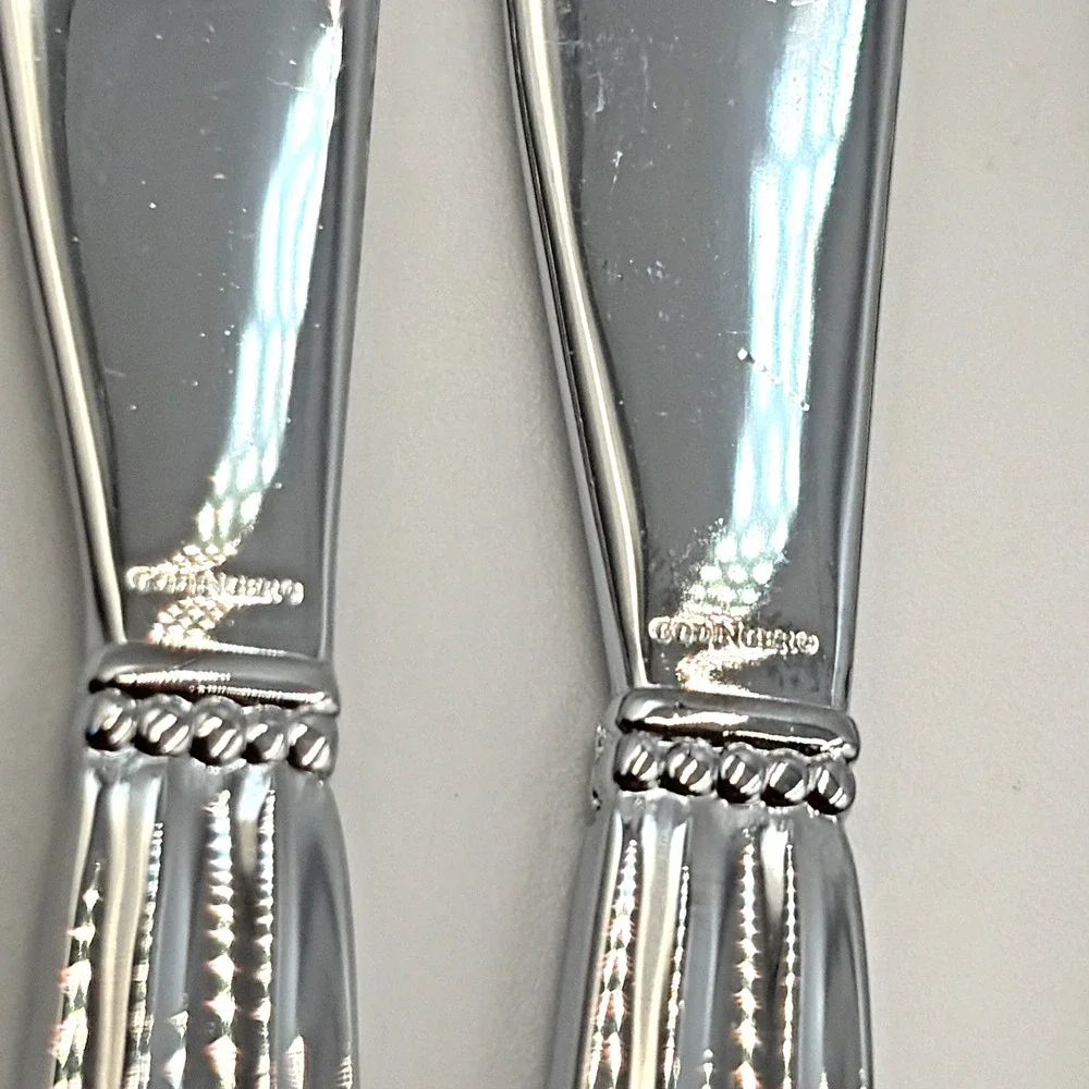 Godinger Pineapple Silverplate Set of 6 Pate Spreaders Butter Cheese